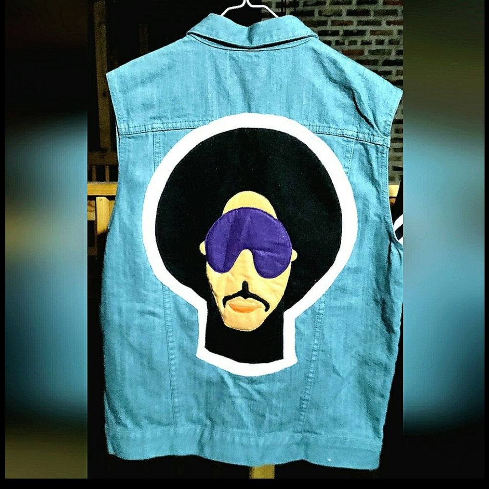 NEW! PRINCE ~"The Symbol"~ Denim Vest! (XL). Unisex